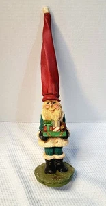 Gnome 16" Tall Wood Hand Carved Christmas w Presents by Wood World USA Rare - Picture 1 of 11