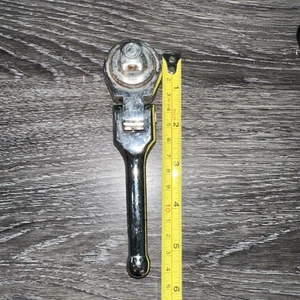 Vintage 5.75" Pittsburgh Pro Stubby Flex Head Ratchet Tool, Made In U.S.A - Picture 1 of 5