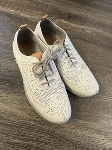 Cole Haan Zerogrand Oxfords Women Size 8B Knit Lace Up Wingtip Shoes - Picture 1 of 7