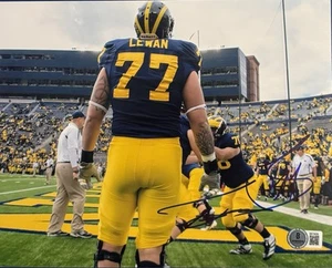 Taylor Lewan Signed Autographed Michigan Wolverines 8x10 Photo BAS Beckett COA - Picture 1 of 2