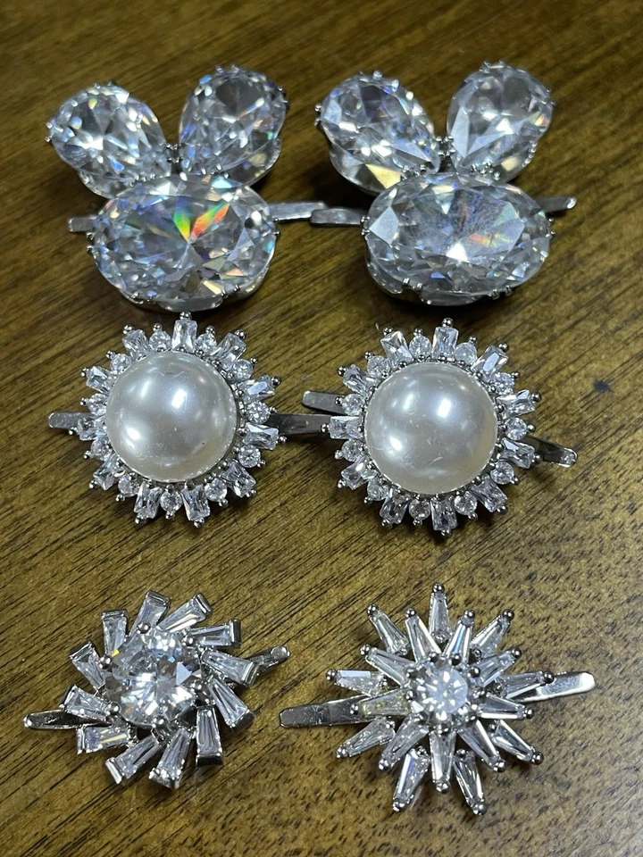 Lote de 6 apliques para coser diamantes de imitación. Nunca usado. Foto 1 de 4