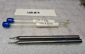 1/16" DIA. X 3/16 LOC X 2.5" REACH X 4" OAL X 1/4 SHANK CARBIDE END MILL, 3 FL - Picture 1 of 2