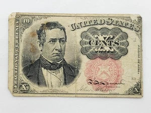 1874 US Fractional Currency, 10 cents, Circulated, William M. Meredith - Picture 1 of 5