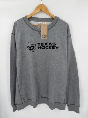 Новый Dallas Stars НХЛ мужчин Crewneck толстовка вересковый серый размер 3XL синий 84 - Изображение 1 из 4