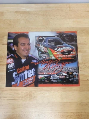 Tarjeta de reparto de carreras Tony Pedregon NHRA Foto 1 de 2