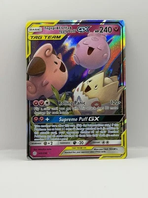 Togepi & Cleffa & Igglybuff GX 143/236 Sm-Cosmic Eclipse Holo - Image 1 of 2