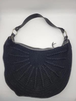 St John вязаный большой Hobo сумка/кожаная отделка темно-коричневый  - Изображение 1 из 4