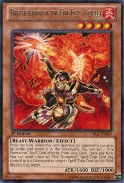 YuGiOh Brotherhood of the Fire Fist - Gorilla CBLZ-EN023 Rare Englisch NM unl. - Bild 1 von 2