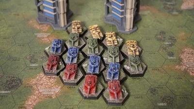 Tanks For Battletech Pro-painted Lots Of x4 (Alpha Strike, Classic, Multicolor) - Image 1 of 3