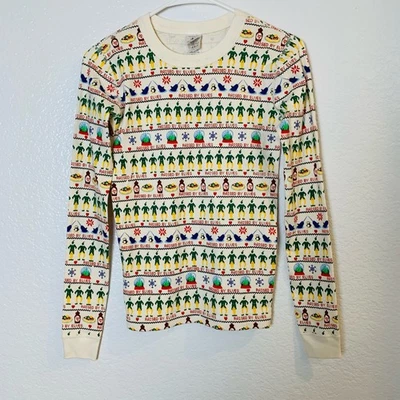 Hanna Andersson Elfo Película de Navidad Largo John Pijama Top Niño 14-16 Fair Isle Foto 1 de 4