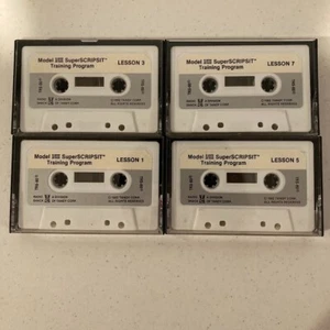Tandy TRS-80 SuperSCRIPTSIT Training Program 4 Cassette Tapes Lessons 1-8 LOT - Picture 1 of 3