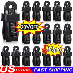 2024 30 PCS Plastic Clips Adjustable Heavy Duty Lock Grip for Tarp & Shade Cloth - Picture 1 of 23