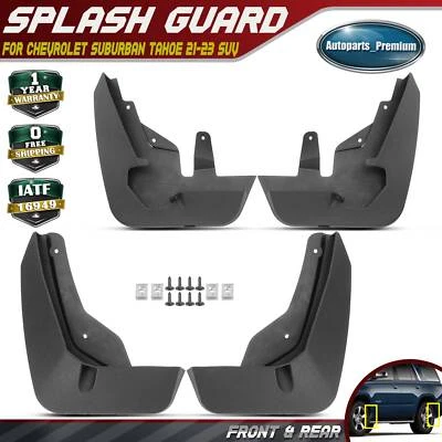 4x guardabarros delanteros y traseros protectores contra salpicaduras para Chevrolet Suburban Tahoe 21-23 SUV Foto 1 de 4