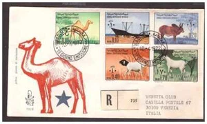 FDC VENETIA CLUB SOMALIA IND. 1972 - ANIMALI VIAGGIATA RACC. - Imagen 1 de 1