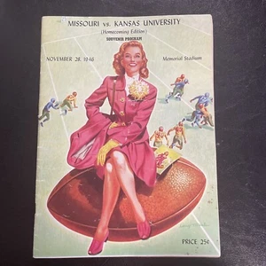 1946 Missouri vs. Kansas Football Program - Picture 1 of 14
