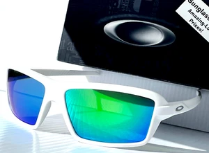 NEU Oakley CABLES Sonnenbrille mattweiß POLARISIERT Galaxy Jade Gläser 9129 - Bild 1 von 13