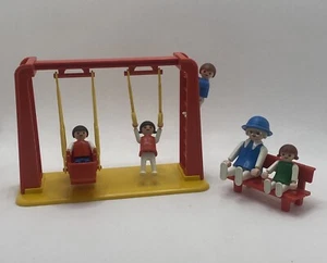 Playmobil #3552 Vintage Set "Kinder mit Schaukel". Ende 80er Jahre. Komplett - Bild 1 von 5