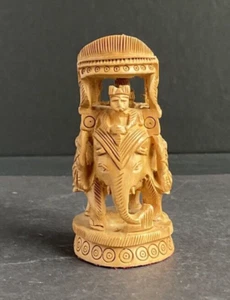 Vintage Hand Carved White Wood India Howdah Handcrafted AMBARI ROYAL ELEPHANT - Picture 1 of 21