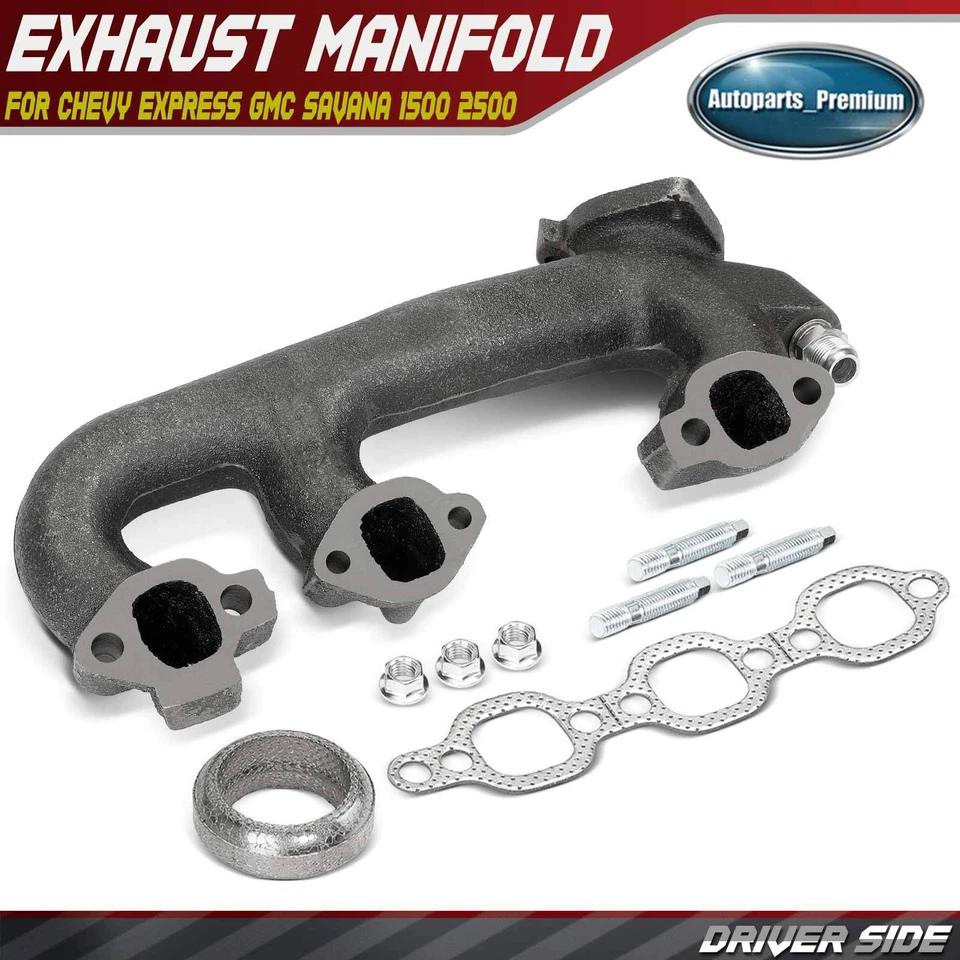 Colector de escape izquierdo para Chevy Express GMC Savana 1500 2500 1996-2002 C/K1500 Foto 1 de 4