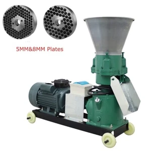 5mm&8mm Feed Pellet Mill Machine Electric Feed Granulator 220V 200KG/H 3 Rollers - Picture 1 of 24