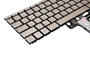 DE - Gold Tastatur mit Beleuchtung für HP Pavilion 14-ce0100, 14-ce1600 - Afbeelding 1 van 4