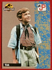JURASSIC PARK - Card #14 - Tim (Joseph Mazzello) - TOPPS 1993