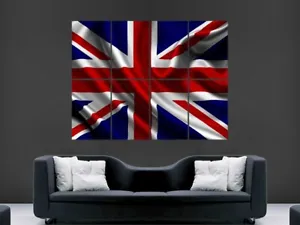 UNION JACK POSTER UJ BRITISH FLAG HUGE GB NATION ART  PRINT LARGE GIANT - Picture 1 of 1