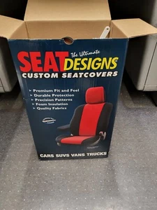 For Ford F-150 99-00 Dash Designs Plush Regal 1st Row Burgundy Custom Seat Cover - Picture 1 of 3