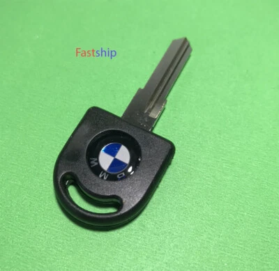 Blank Key Uncut For BMW E21 E12 E30 E24 E28 SERIES 3 5 7 M3 M5 Black - Image 1 of 2