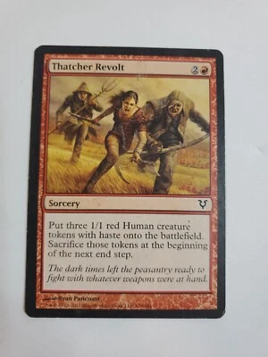 MTG Magic The Gathering Card Thatcher RevoltSorcery Red Avacyn Restored 2012 - Image 1 of 2