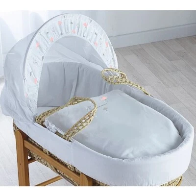 Kinder Valley I Love You To The Moon And Back Palm Moses Basket ONLY NEW