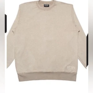 NWT HSTRY By NAS Unisex Sand/Cream Crew Neck Mineral Wash Sweatshirt - Size XXL - Picture 1 of 4