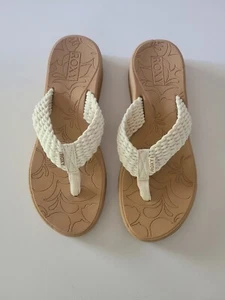 Roxy Damen Caila Größe 11 Komfort Keilabsatz Sandale cremefarben - Bild 1 von 9