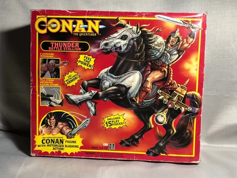 Vintage CONAN The Adventurer Thunder Battle Stallion Toy Action Figure 92 Cover
