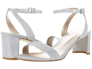 Pelle Moda Z8089* Moira 2 Silver Heels Women's Size 8.5M - Picture 1 of 3