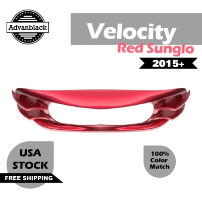 Bisel de faros Velocity Red Sunglo para Harley Davidson Road Glide FLTRX 15+ Foto 1 de 4