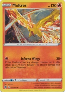 Holo Moltres 021/172 Raro Pokemon Stelle Brillanti TCG - Foto 1 di 1