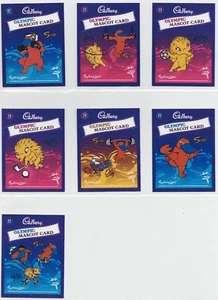 Cadbury Olympic Games Australian Mascot Trading Cards Sydney 2000 Lot of 7 - Picture 1 of 2