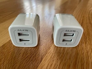 AILKIN USB Block Wall Charger; 2-Muti Dual Ports; Power Adapter; Fast Charging - Picture 1 of 4