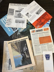 Vintage Train Railroad LOT Brochures Flyers Catalog Advertising Steam Engine - Picture 1 of 24