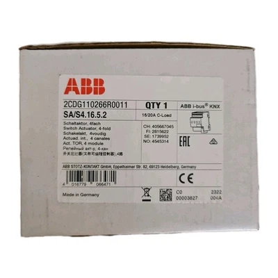 ABB KNX Schaltaktor SA/S4.16.5.2 4-fach 16A – Neu OVP 2CDG110266R0011 - Bild 1 von 3