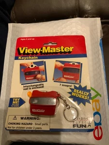 Portachiavi vintage nostalgico anni 90 mini maestro vista rossa con spazio + mulinello pianeti - Foto 1 di 6