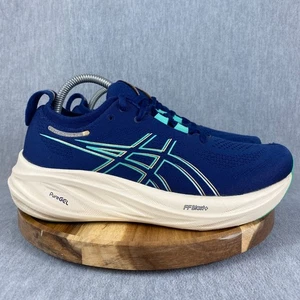 Asics Gel-Nimbus 26 Shoes Womens Size 9 Blue Sneakers with Flaw - Read More - Picture 1 of 12