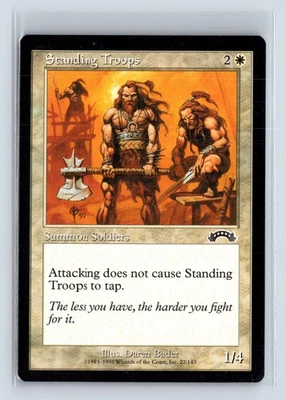 (4x) STANDING TROOPS – MTG Magic the Gathering Card – Exodus – Common - Image 1 of 4