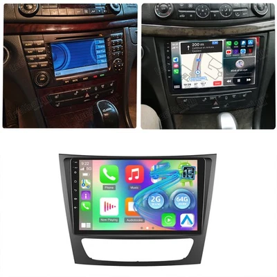 Radio coche 2G+64G Android 15 Carplay para Mercedes Benz E-W211 E320 E500 E350 RDS Foto 1 de 4