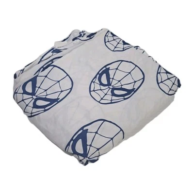 Spider-man Marvel Comics Hoja Completa Plana Azul Blanco MCU Vengadores Máscara Tema  Foto 1 de 3