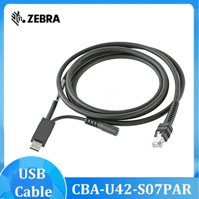 Zebra CBA-U42-S07PAR USB Data Transfer Cable 7ft for DS7708 Barcode Scanner Lot