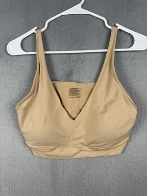 Jockey Bralette XXL Beige Padded Adj Straps Full Coverage Pull Over Activewear - Image 1 of 4