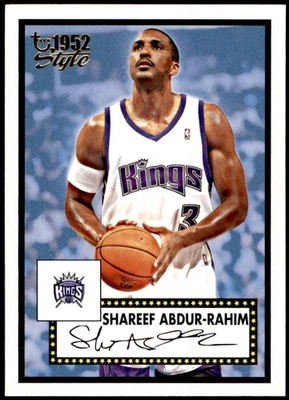 Shareef Abdur-Rahim 66 2005-06 Topps 1952 Style - Sacramento Kings - Image 1 of 2
