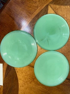 Akro Achat Spielzeug Tee 3 Schalen Grün Teller Untertasse Mini Teller - Bild 1 von 4